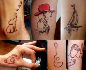 minimalistyczne tatuaże legionowo