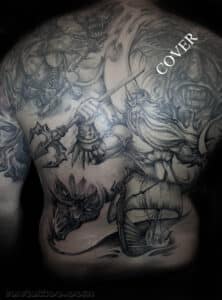 tatuaż na plecach