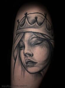tatuaż królowa