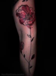 tatuaż kwiat